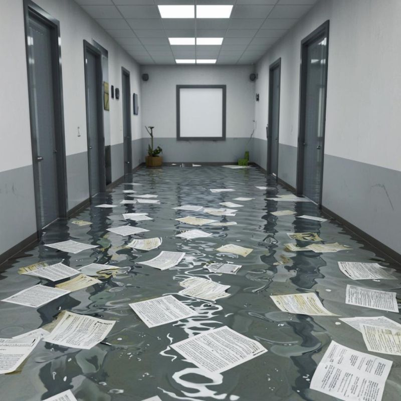 Как команда профессионалов спасла офис от плесени после потопа