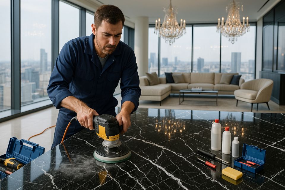 Как восстановить идеальный вид черного мрамора: советы и хитрости