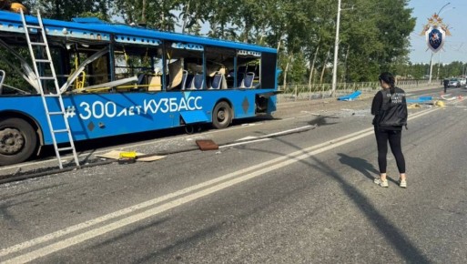 Газовый баллон взорвался в автобусе в Кемерово, пострадали три человека