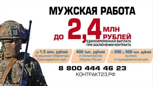 СЛУЖБА ПО КОНТРАКТУ. Военный комиссариат города Армавир, Новокубанского и