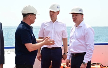 Помощник Президента России, председатель Морской коллегии РФ Николай Патрушев посетил морской порт в Новороссийске