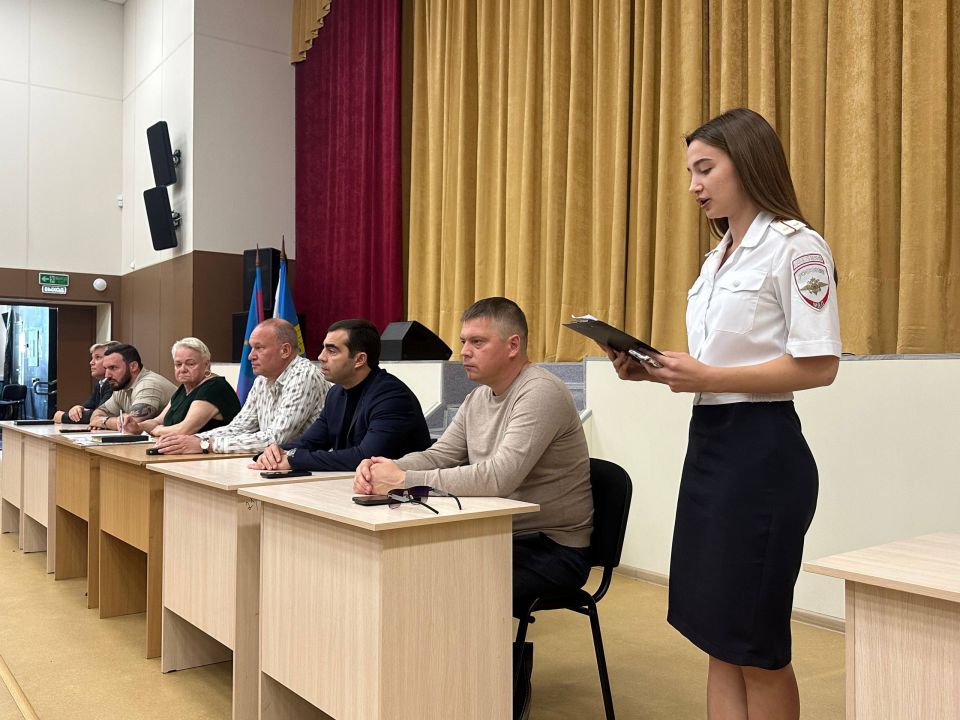 В Супсехском сельском округе состоялся Совет общественности с участием сотрудников Госавтоинспекции г. Анапы