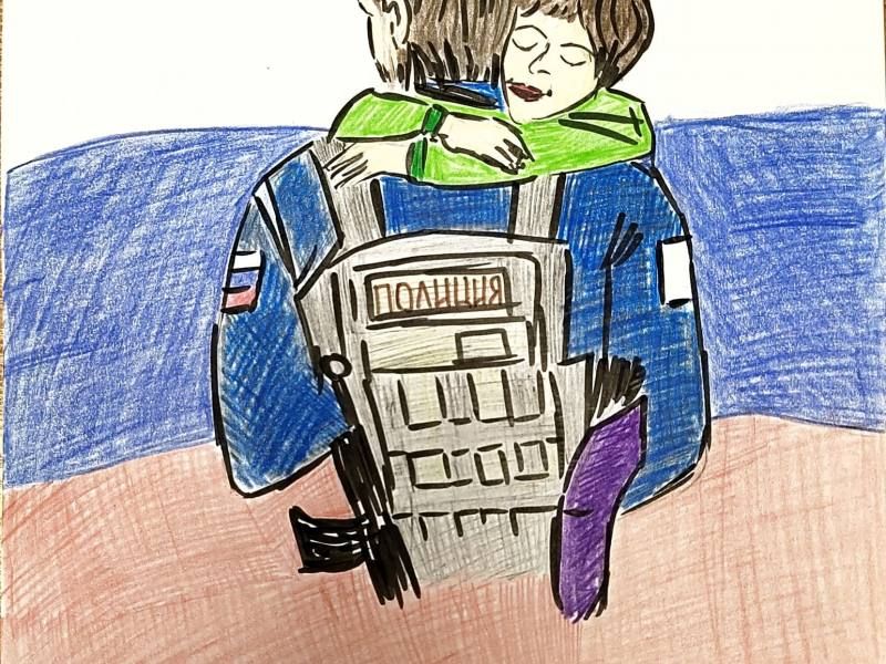 В Краснодаре полицейские и общественники подвели итоги городского этапа Всероссийского конкурса детских рисунков «Мои родители работают в полиции»