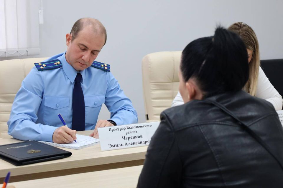 Прокуратурой Выселковского района проведен прием участников специальной военной операции и членов их семей