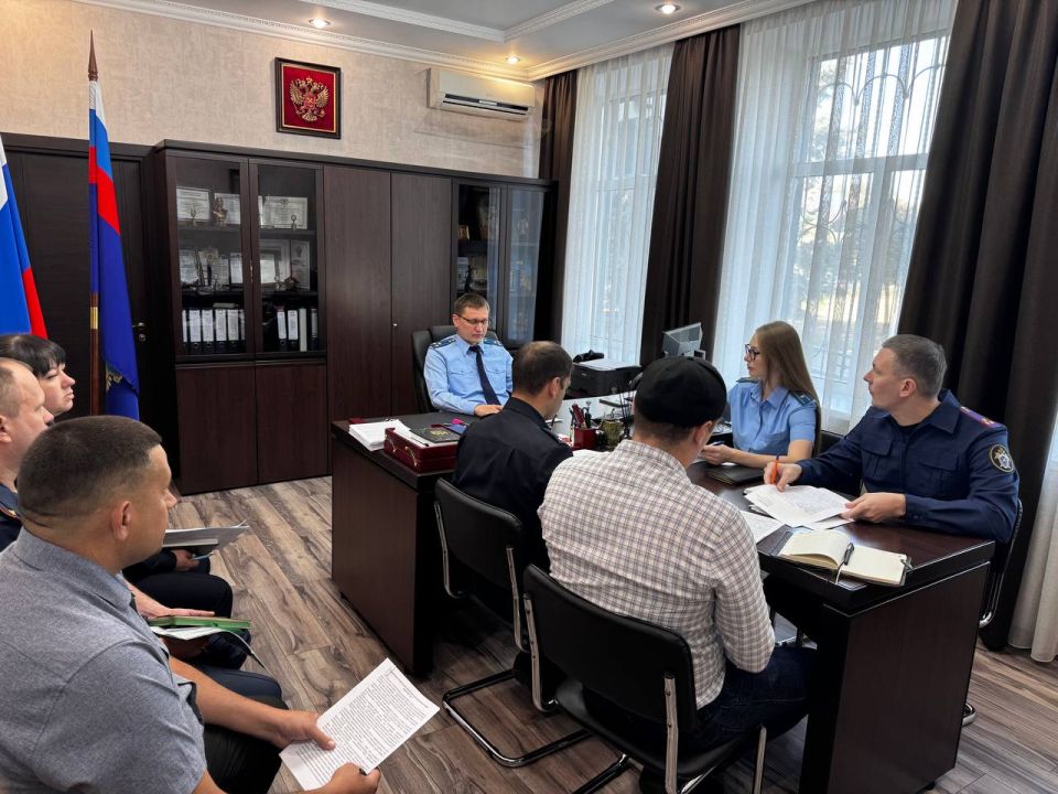 Под председательством прокурора Крыловского района в целях координации деятельности, проведено межведомственное совещание правоохранительных органов