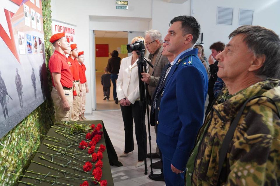 Прокуратурой Приморско-Ахтарского района принято участие в открытии музейной экспозиции, посвященной участникам СВО