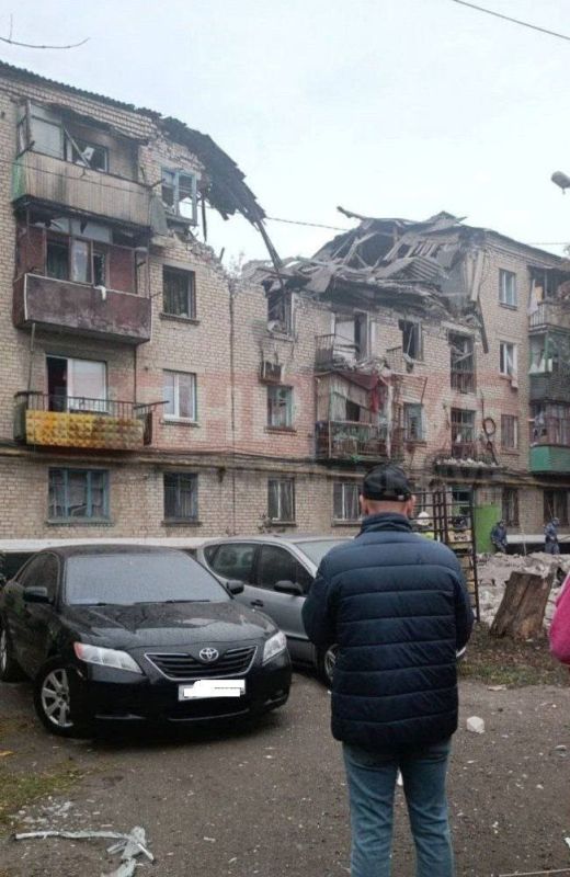 Взрыв в жилом доме в Красном Луче (ЛНР)