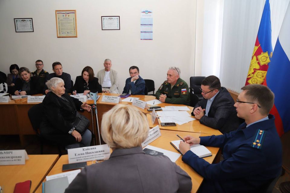 Прокурором Крыловского района принято участие в приеме участников специальной военной операции и членов их семей