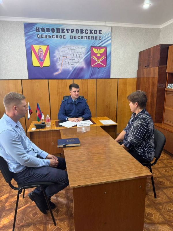 Прокурором Павловского района проведен выездной прием в отдаленных поселениях