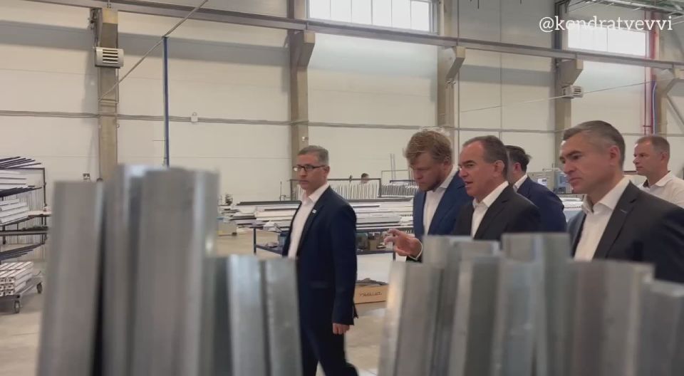 Вениамин Кондратьев: Рабочий день начал с посещения индустриального парка «Копанской» в Краснодаре