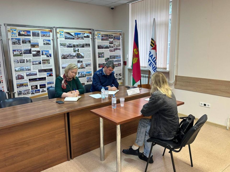Прокурором Карасунского административного округа г. Краснодара Сергеем Кириченко в филиале Государственного фонда поддержки участников специальной военной операции «Защитники Отечества» по Краснодарскому краю проведен прием...