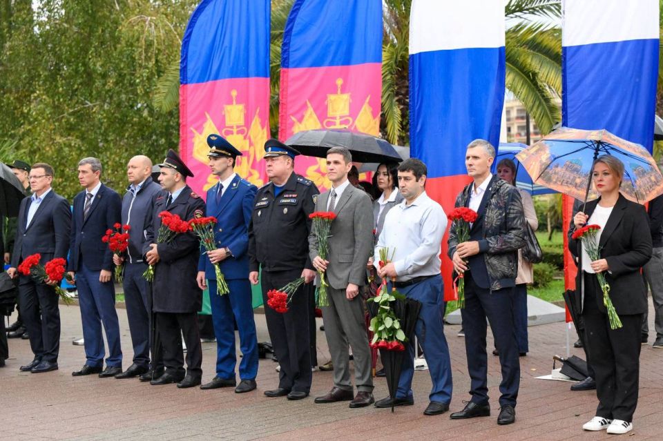 Заместитель прокурора Адлерского района г. Сочи Александр Басацкий принял участие в торжественном мероприятии, посвященном Дню освобождения Краснодарского края от немецко-фашистских захватчиков