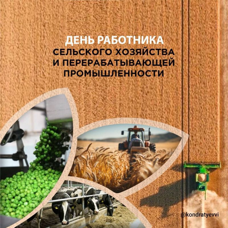 Вениамин Кондратьев: С профессиональным праздником поздравляю работников сельского хозяйства и перерабатывающей промышленности Краснодарского края