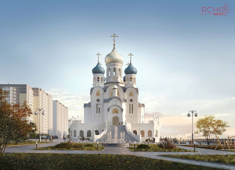 Представлен эскиз храмового комплекса, который построят в Юбилейном микрорайоне Краснодара