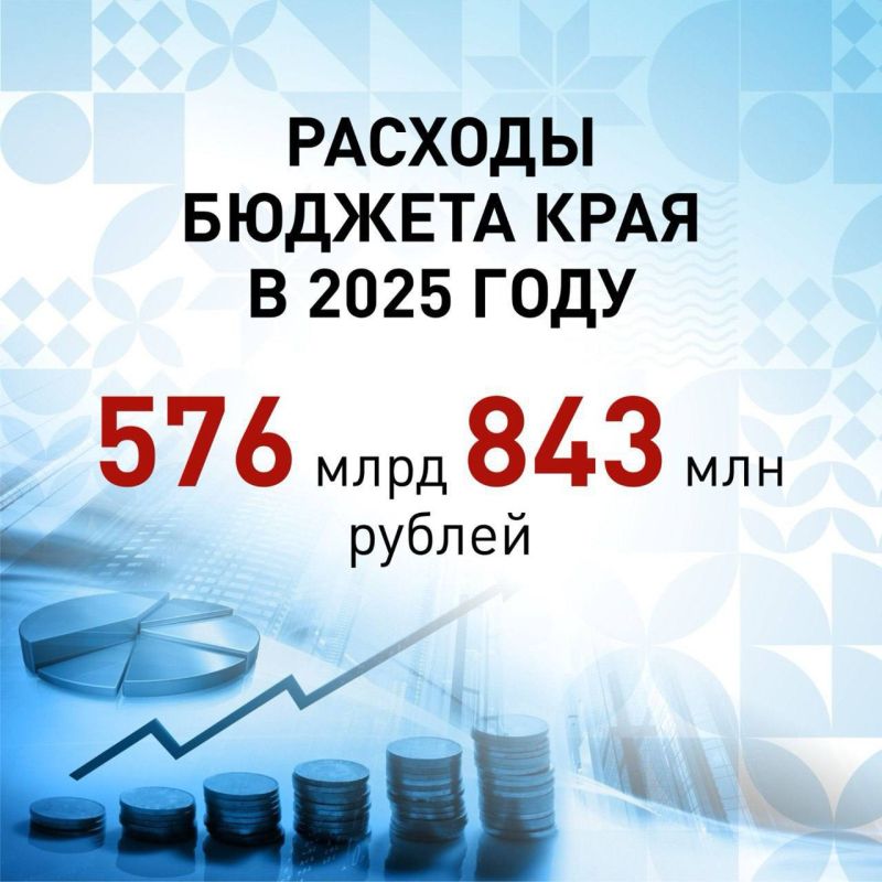Вениамин Кондратьев: В этом году расходы краевого бюджета составят 576 миллиардов 843 миллиона рублей