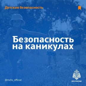 Рекомендации МЧС России для родителей: организуем безопасные детские каникулы