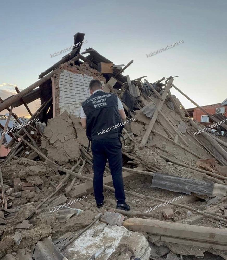 Следователи начали доследственную проверку после взрыва газа в частном доме в станице Северской