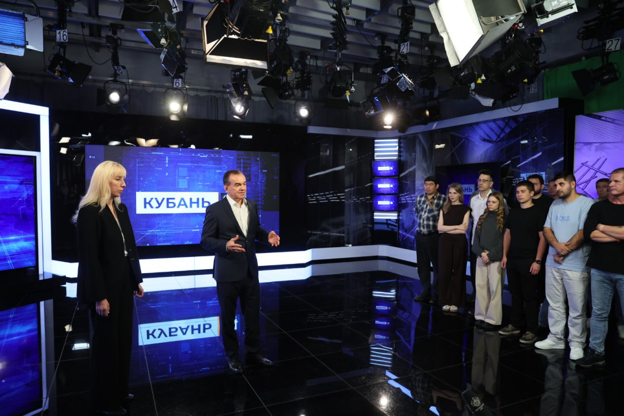 Вениамин Кондратьев представил коллективу медиагруппы «Кубань 24» нового генерального директора Анну Минькову