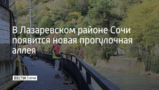 Новую аллею обустроят на Батумском шоссе вдоль реки Восточный Дагомыс