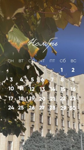 Ноябрь всегда под рукой в руке