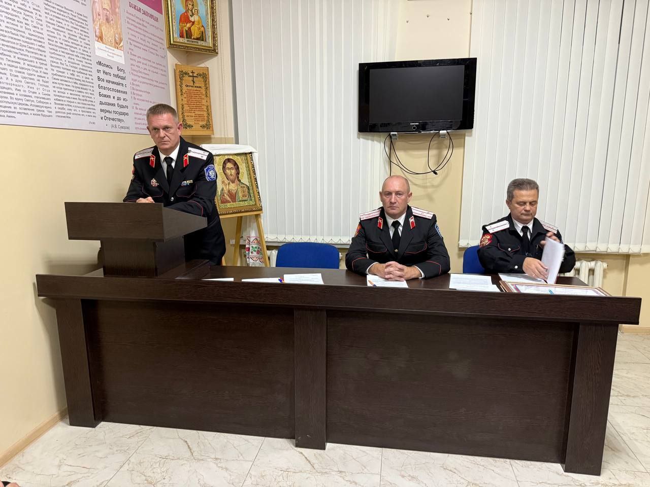 Состоялся Совет атаманов первичных обществ Анапского районного казачьего общества