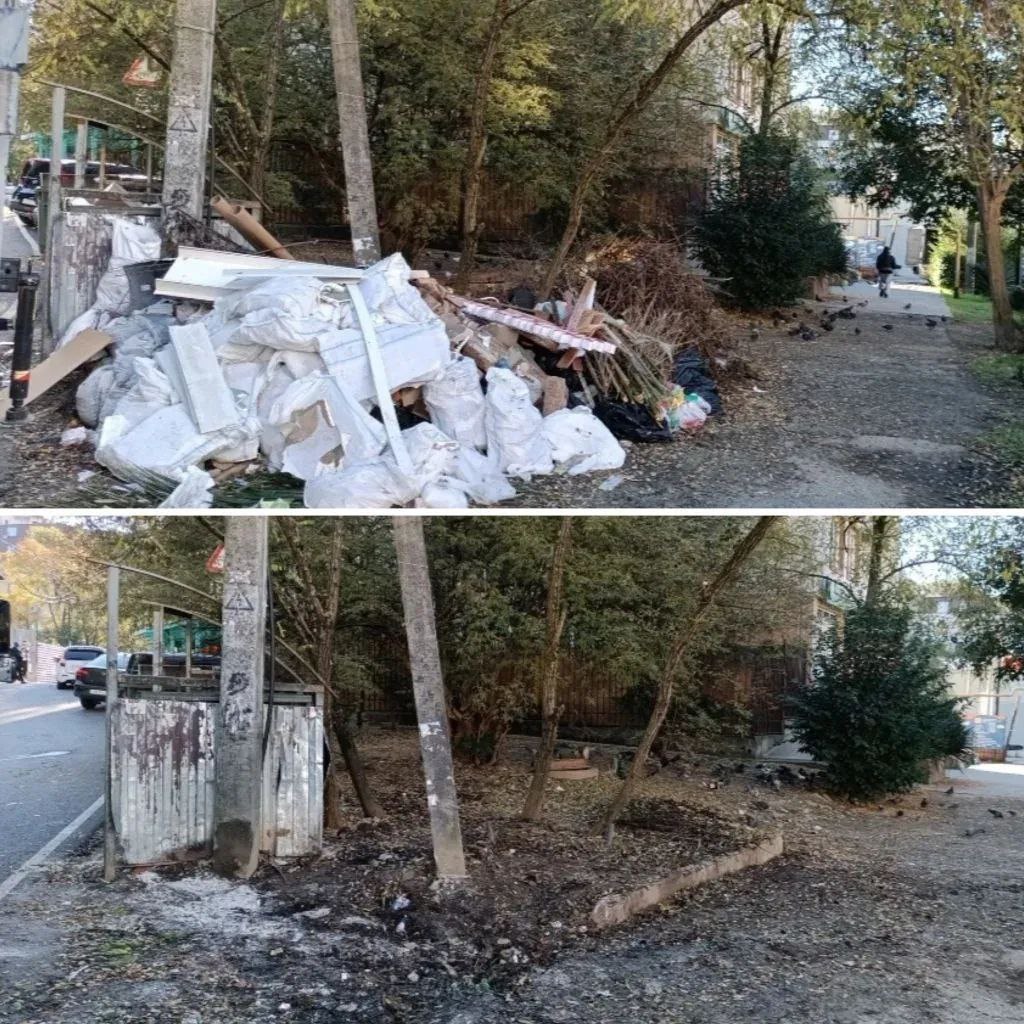 За праздничные выходные в Сочи вывезли порядка 3 тысяч кубометров твердых коммунальных отходов