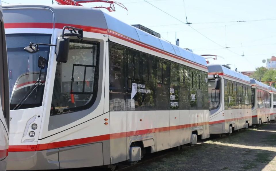 В Краснодаре пополнение – пятнадцать новеньких трамваев