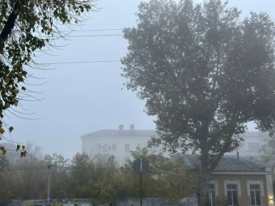 Туманное ноябрьское утро в Краснодаре