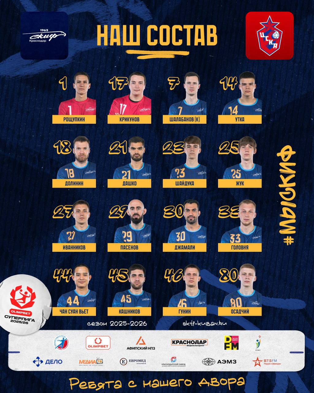 Сегодня СКИФ сразится с ЦСКА на домашнем паркете «Академии гандбола»