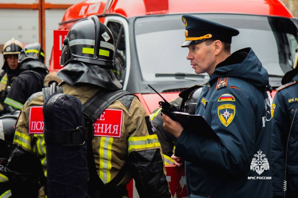 Пожарно-тактические учения успешно завершены для личного состава Главного управления!