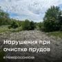 Инспекторы Росприроднадзора выявили нарушения при работах по очистке прудов в Парке «Южные пруды» города Новороссийска