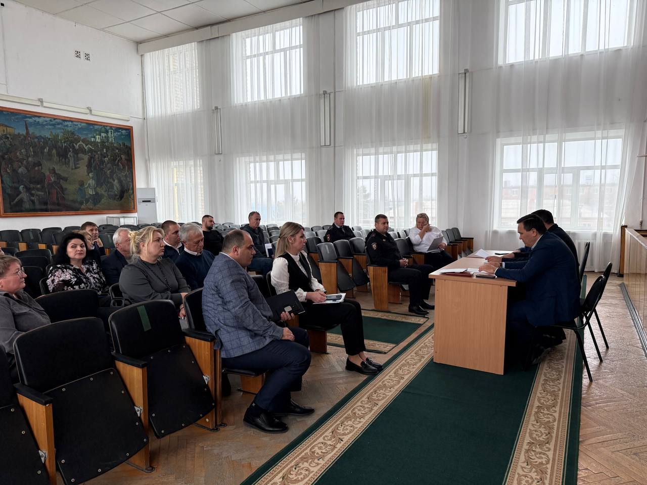 В Щербиновском районе состоялось заседание межведомственной комиссии по обеспечению безопасности дорожного движения В Щербиновском районе состоялось заседание межведомственной комиссии по обеспечению безопасности дорожного движения