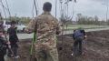 В микрорайоне Гидростроителей посадили Яблоневый сад