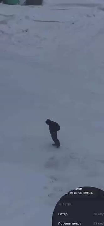 В Норильске ветер уносит школьников