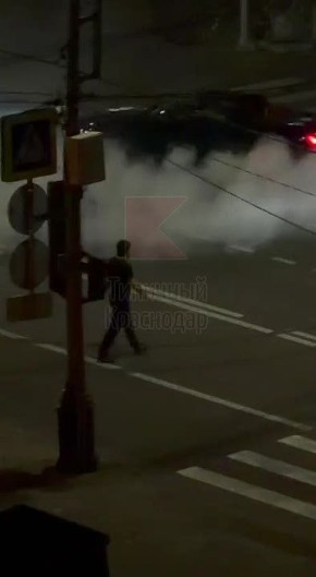 Лишиться прав может водитель, который устроил ночной дрифт в центре Краснодара