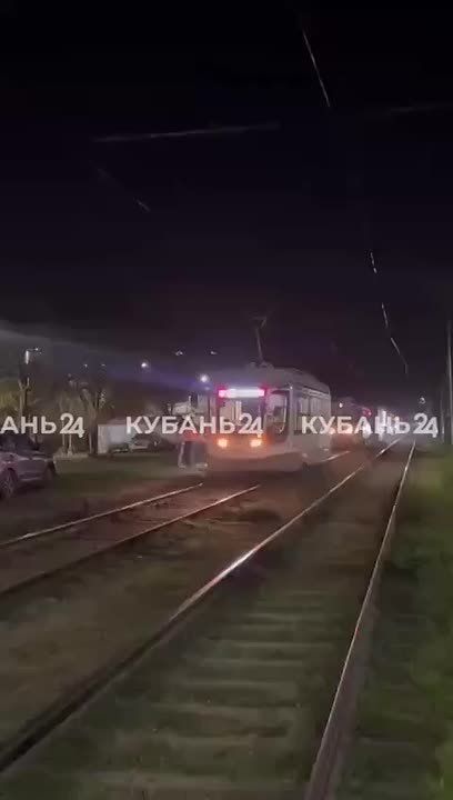Трамвай заискрился в Краснодаре