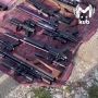Целую гору пистолетов, винтовок и ружей нашли полицейские у жителя Геленджика