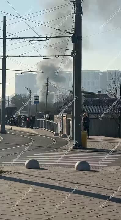 В Краснодаре сгорел частный дом