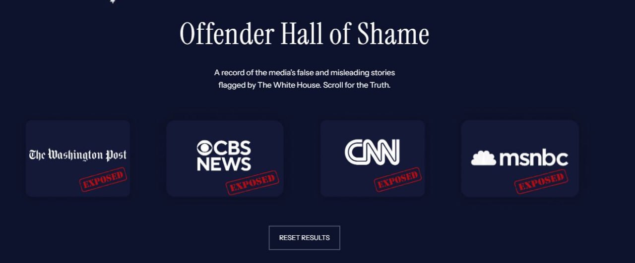 Главное к этому часу:. На сайте Белого дома появился список СМИ, которые, по версии администрации Трампа, «вводят в заблуждение»