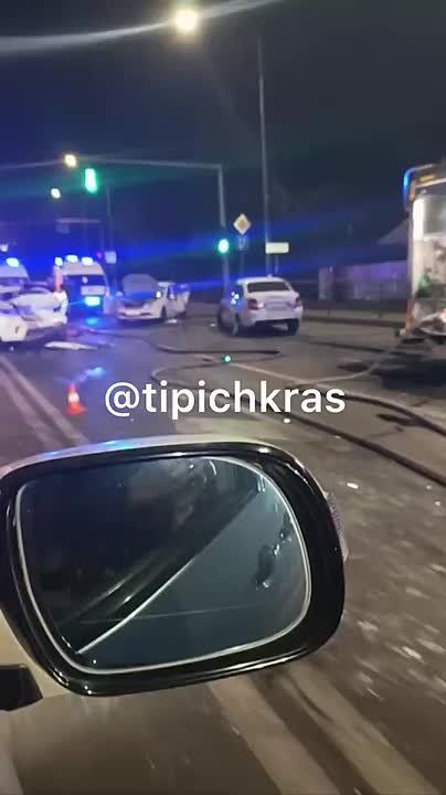 Массовое ДТП произошло в Краснодаре ночью