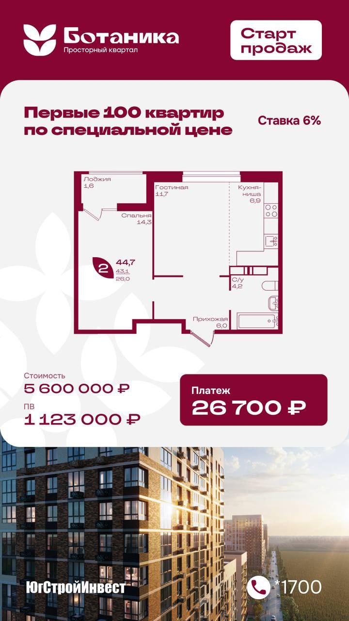 В просторном квартале «Ботаника» стартовали продажи — и сейчас доступен самый широкий выбор планировок В просторном квартале «Ботаника» стартовали продажи — и сейчас доступен самый широкий выбор планировок