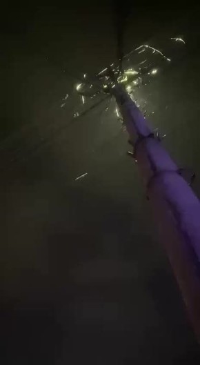 Первый снег пошел в Ейске