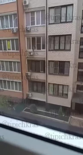 Висит, немного дергает лапами