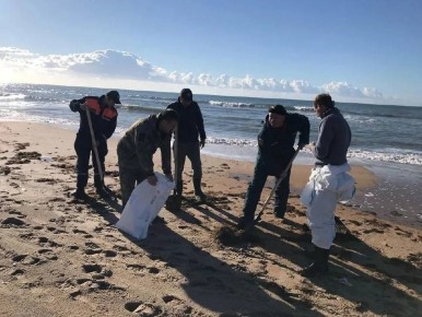 Более 90% разлившегося в районе Керченского пролива мазута собрано, сообщил заместитель председателя правительства РФ Виталий Савельев в эфире телеканала «Россия-24»