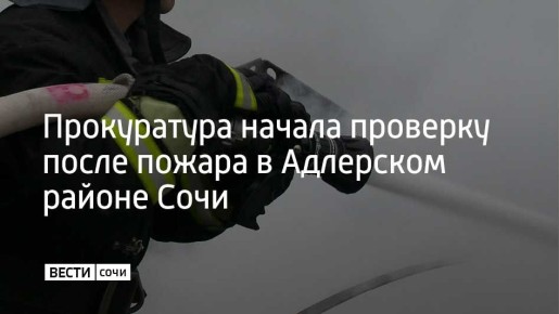 Южная транспортная прокуратура организовала проверку по факту возгорания в Адлерском районе курорта