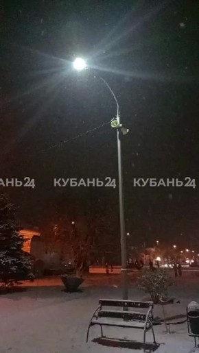 Зимняя сказка пришла этим вечером в станицу Кущевскую