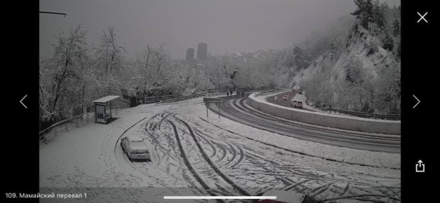 Сложной остается ситуация на Мамайском перевале в Сочи