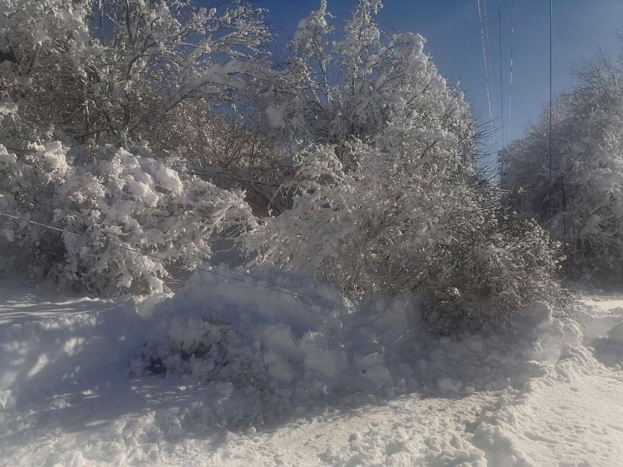 Из-за сильных снегопадов без света остаются около 28 тыс Из-за сильных снегопадов без света остаются около 28 тыс