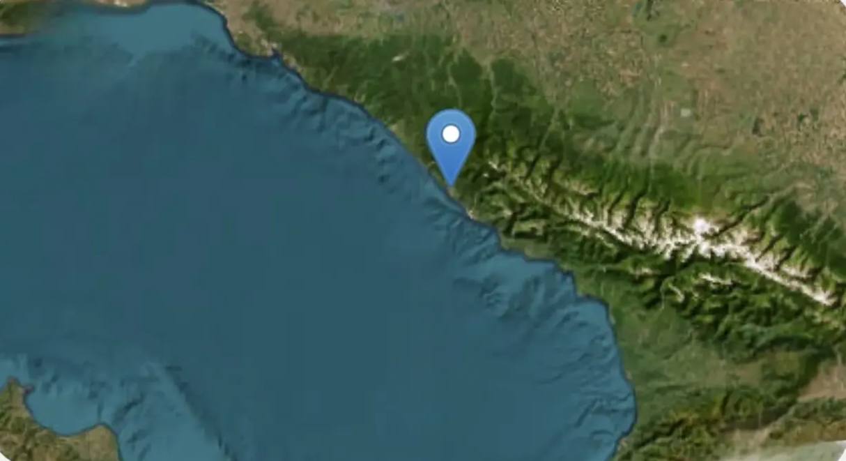 Эпицентр землетрясения в Сочи располагался в Чёрном море