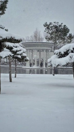 В парке Галицкого настоящая зимняя сказка